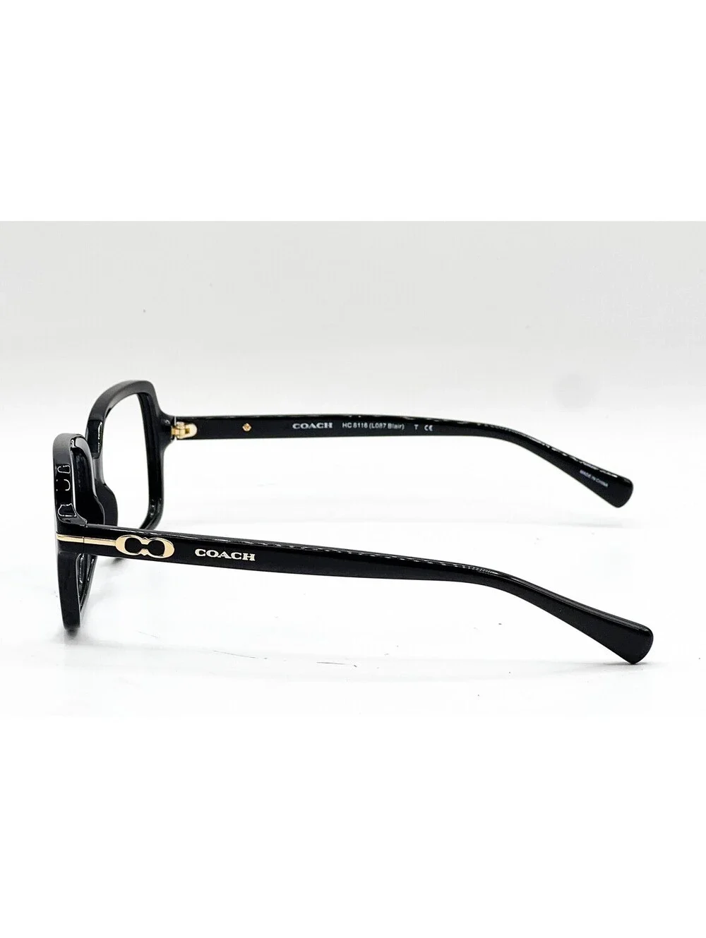 Coach Hc 8116 500211 Polished Black Authentic Eyeglasses 56-16-135